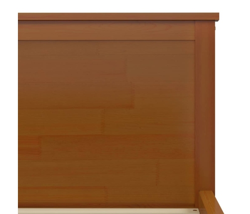 Estructura cama sin colchón madera pino marrón miel 90x200 cm