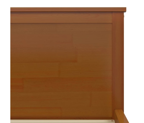 vidaXL Estructura de cama madera maciza pino marrón miel 100x200 cm