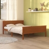 Estructura cama sin colchón madera pino marrón miel 140x200 cm