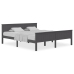 Estructura de cama sin colchón madera de pino gris 180x200 cm