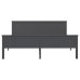 Estructura de cama sin colchón madera de pino gris 180x200 cm