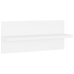 Estantes de pared 4uds madera contrachapada blanco 40x11,5x18cm