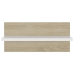 vidaXL Estantes de pared 4 uds blanco y roble Sonoma 40x11,5x18 cm