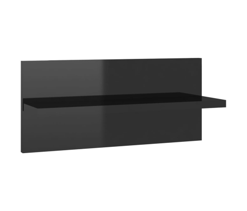 vidaXL Estantes de pared 2 unidades negro brillo 40x11,5x18 cm