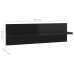 Estante de pared 2 uds contrachapado negro brillo 60x11,5x18 cm