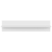 Estante de pared 2 uds madera contrachapada blanco 80x11,5x18cm