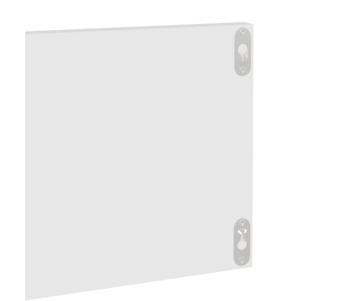 Estante de pared 2 uds madera contrachapada blanco 80x11,5x18cm