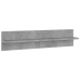 Estante de pared 2 uds contrachapado gris hormigón 80x11,5x18cm