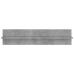 Estante de pared 2 uds contrachapado gris hormigón 80x11,5x18cm
