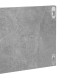 Estante de pared 2 uds contrachapado gris hormigón 80x11,5x18cm