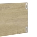 Estante de pared 2 uds contrachapado blanco roble 80x11,5x18 cm