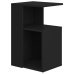 vidaXL Mesa auxiliar de madera contrachapada negro 36x30x56 cm