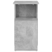 vidaXL Mesa auxiliar de madera contrachapada gris hormigón 36x30x56 cm