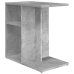 Mesa auxiliar de madera contrachapada gris hormigón 50x30x50 cm