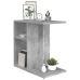 Mesa auxiliar de madera contrachapada gris hormigón 50x30x50 cm