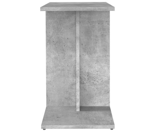 vidaXL Mesa auxiliar de madera contrachapada gris hormigón 50x30x50 cm