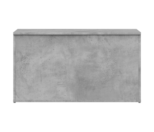 Baúl almacenaje madera contrachapada gris hormigón 84x42x46 cm