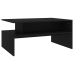 Mesa de centro madera contrachapada negro 90x60x42,5 cm