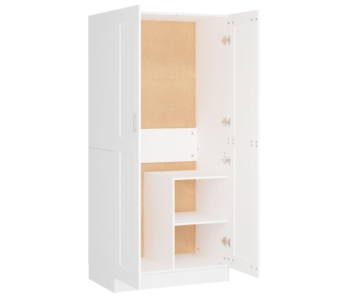 Armario de madera contrachapada blanco 82,5x51,5x180 cm