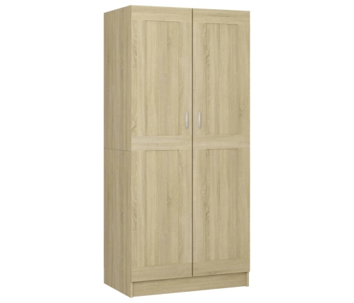 Armario de madera contrachapada color roble 82,5x51,5x180 cm