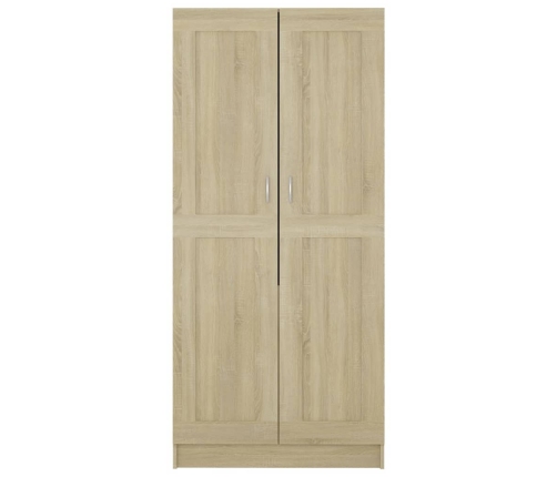 Armario de madera contrachapada color roble 82,5x51,5x180 cm