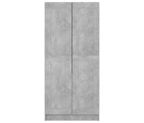 Armario de madera contrachapada gris hormigón 82,5x51,5x180 cm