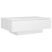 vidaXL Mesa de centro madera contrachapada blanco 90x60x31 cm