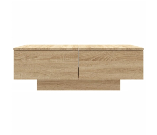 vidaXL Mesa de centro madera contrachapada color roble 90x60x31 cm