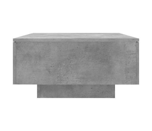 vidaXL Mesa de centro madera de ingeniería gris hormigón 90x60x31 cm