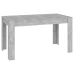 Mesa de comedor contrachapada gris hormigón 140x74,5x76 cm