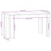 Mesa de comedor de aglomerado blanco brillante 140x74,5x76 cm