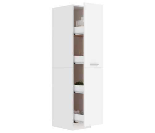 Armario de boticario madera contrachapada blanco 30x42,5x150 cm