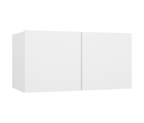 Mueble de TV colgante blanco 60x30x30 cm