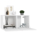 Mueble de TV colgante blanco 60x30x30 cm