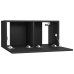 Mueble de TV colgante negro 60x30x30 cm