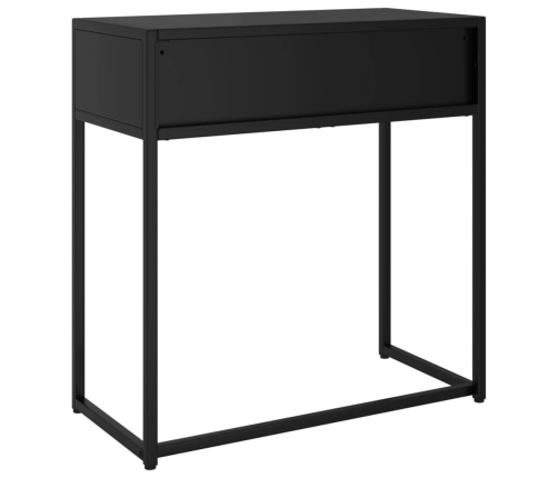 Mesa consola de acero negra 72x35x75 cm