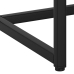 Mesa consola de acero negra 72x35x75 cm