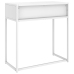 Mesa consola de acero blanca 72x35x75 cm