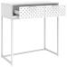 Mesa consola de acero blanca 72x35x75 cm