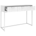 Mesa consola de acero blanca 106x35x75 cm