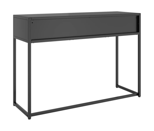 vidaXL Mesa consola de acero antracita 106x35x75 cm