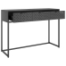 vidaXL Mesa consola de acero antracita 106x35x75 cm