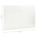 Biombo divisor de 6 paneles acero blanco 240x180 cm