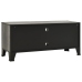 Mueble de TV metal y MDF gris 105x36x47 cm