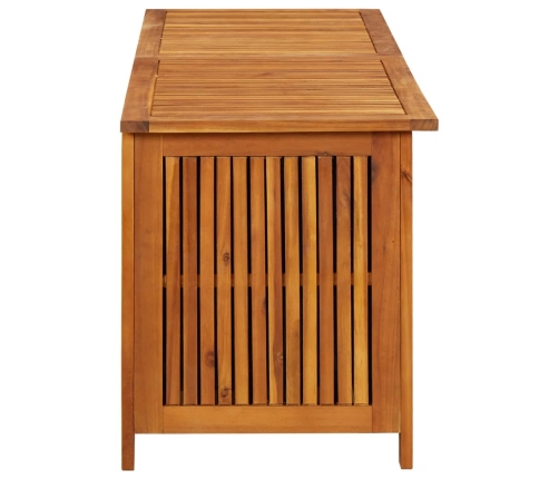 Caja de almacenaje de jardín madera maciza acacia 150x50x58 cm