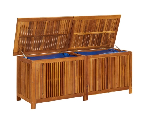 Caja de almacenaje de jardín madera maciza acacia 150x50x58 cm