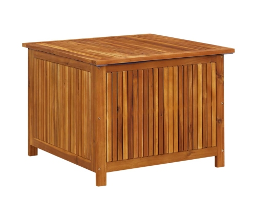 Caja de almacenaje de jardín madera maciza acacia 75x75x58 cm