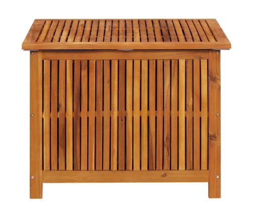 Caja de almacenaje de jardín madera maciza acacia 75x75x58 cm