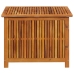 Caja de almacenaje de jardín madera maciza acacia 75x75x58 cm