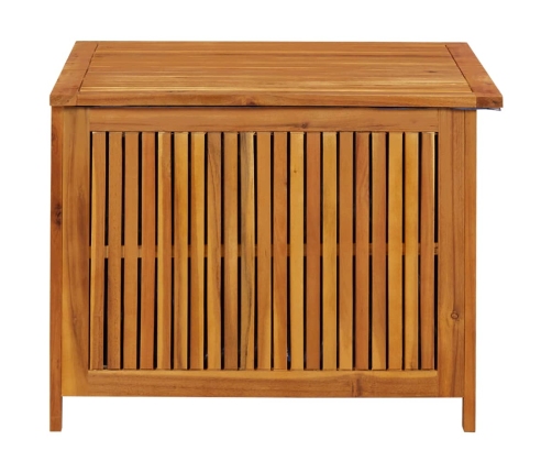 Caja de almacenaje de jardín madera maciza acacia 75x75x58 cm